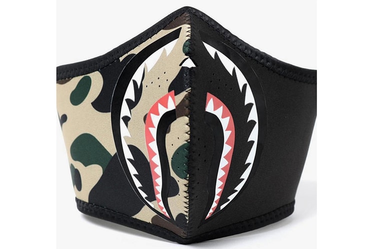 BAPE 2018 秋冬 1ST Camo 鯊魚圖樣口罩發佈