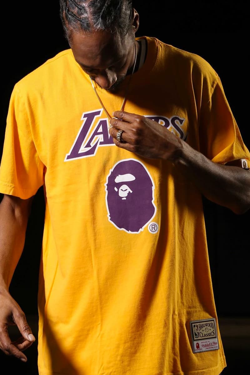 Snoop Dogg 加持-A BATHING APE® x MITCHELL & NESS 造型錄釋出