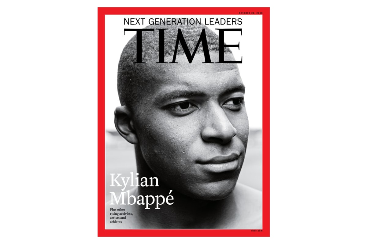 法國足球未來・Kylian Mbappe 登上《TIME》封面