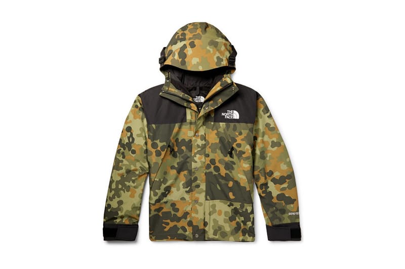 north face jacket mountain print