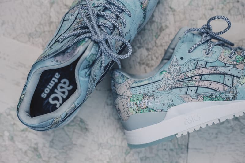 atmos x ASICSTIGER 聯乘 GEL-Lyte III「Worldmap」配色即將上架