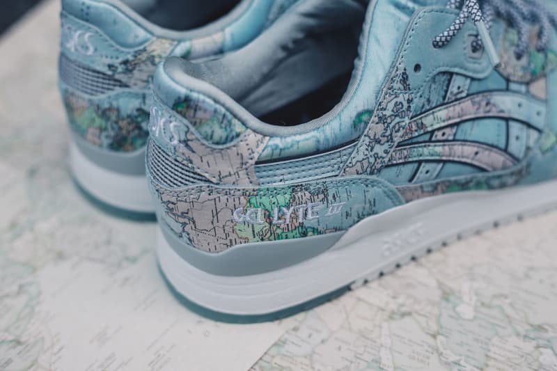 atmos x ASICSTIGER 聯乘 GEL-Lyte III「Worldmap」配色即將上架