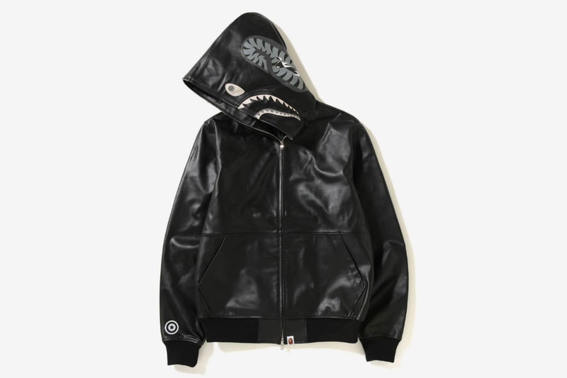 冬季必備 − BAPE 全新皮革質料 Shark Hoodie 發佈