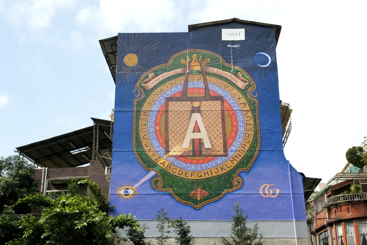 GUCCI 宣佈與台灣國寶級手繪師傅「顏振發」聯手打造台北最新 Art Wall