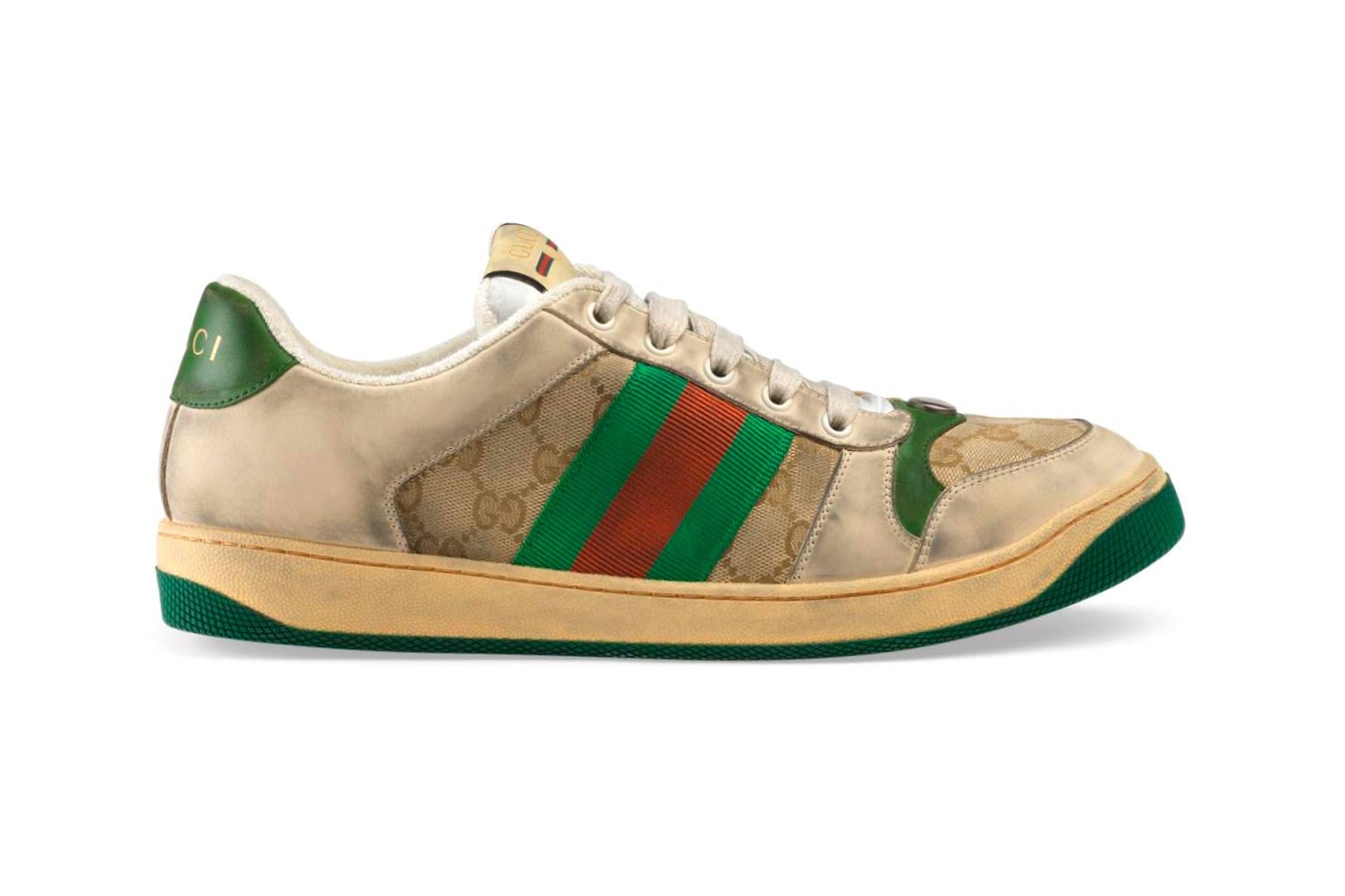 歲月感設計 − Gucci 推出全新復古仿舊運動鞋