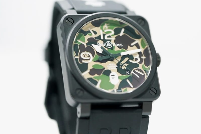 搶先預覽 A BATHING APE® x Bell＆Ross 聯乘迷彩腕錶