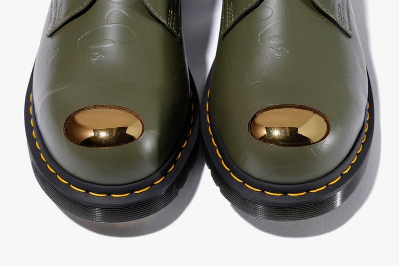 A BATHING APE® x Dr. Martens 聯乘 Steel Top 皮鞋