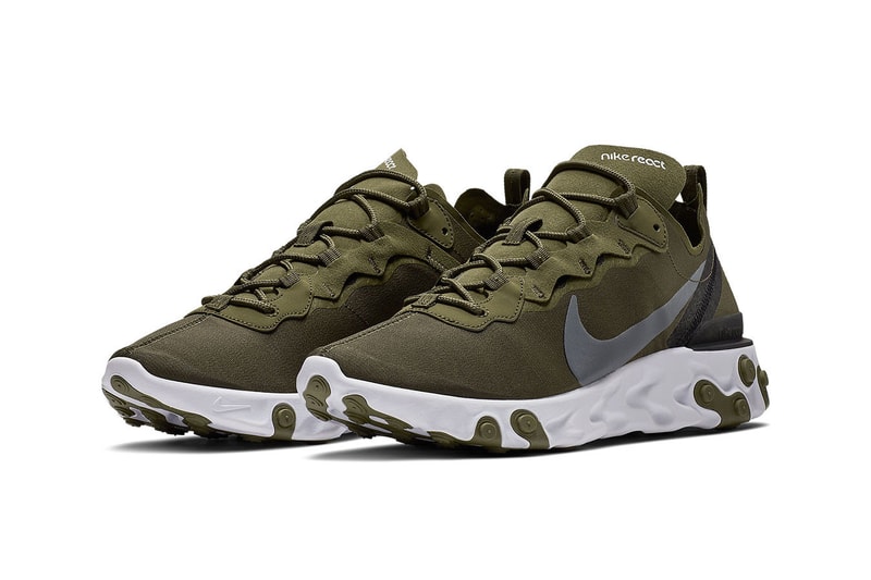 搶先近賞 Nike React Element 55 全新「Olive」配色