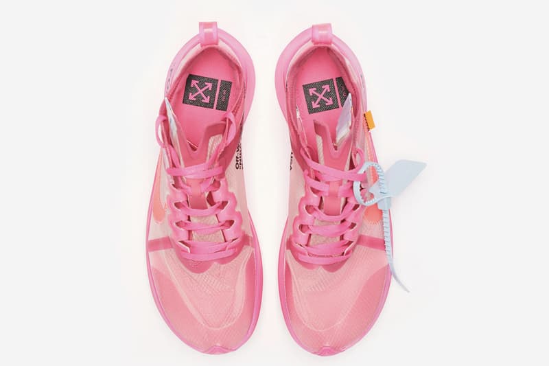 近賞 Off-White™ x Nike Zoom Fly SP 最新聯乘配色「Racer Pink」