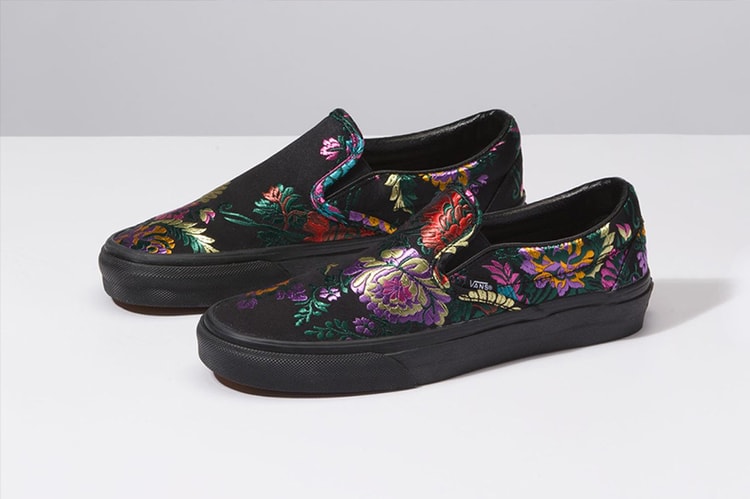 緞面刺繡質感 − Vans 全新「Festival Satin」Slip-On 別注系列上架