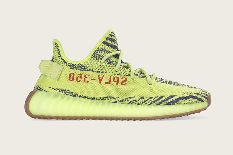 YEEZY BOOST 350 V2 人氣配色「Semi Frozen Yellow」補貨日期確認