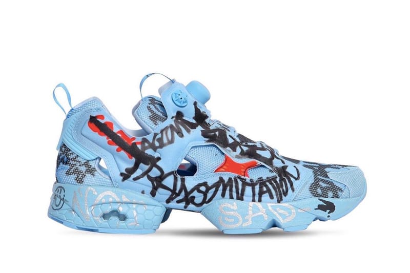 塗鴉再續－Vetements x Reebok 推出 Instapump Fury 2.0「Blue」聯名鞋款