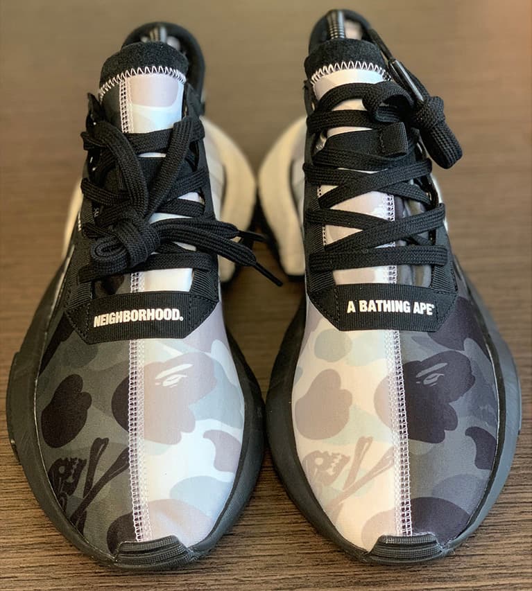 A BATHING APE® x NEIGHBORHOOD x adidas Originals 三方聯乘 POD-S3.1 更多實物諜照曝光