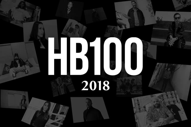 最具潮流時尚影響力的 100 位!2018 年度「HB100」榜單正式發布