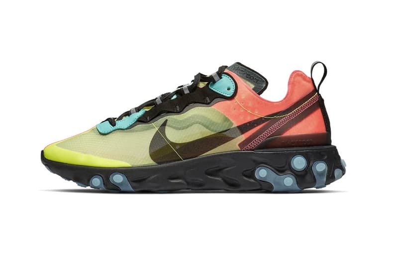 Nike 人氣跑鞋 React Element 87 全新「Volt / Racer Pink」配色登場