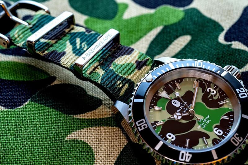 A BATHING APE® 尼龍帶 TYPE 1 BAPEX 腕錶登場