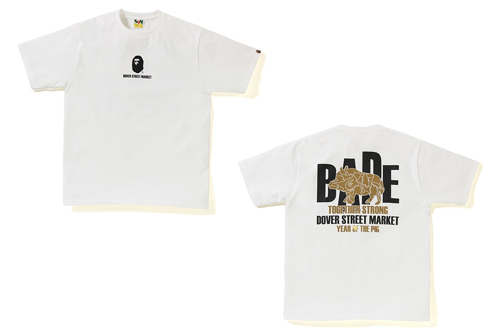 A BATHING APE® 與 Dover Street Market 打造「豬年」特別版 T-Shirt