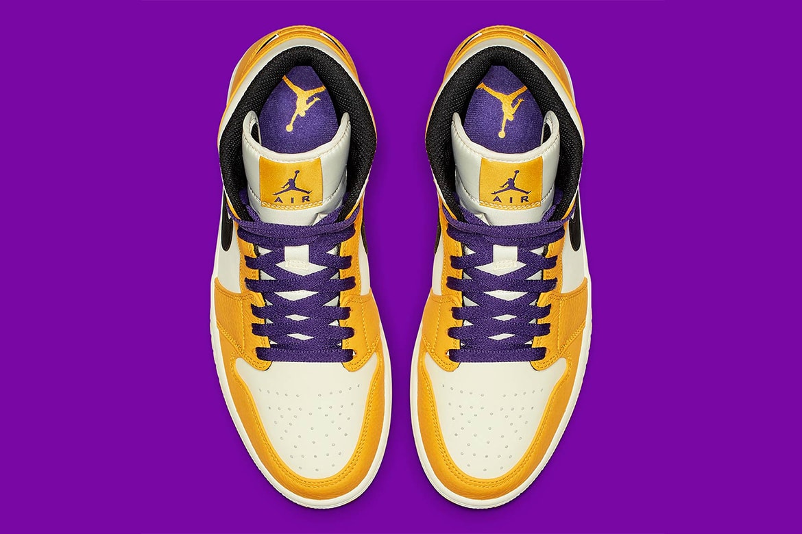 Air Jordan 1 Mid 全新「Lakers」配色發佈