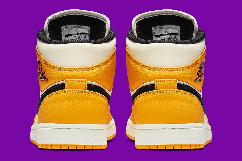 Air Jordan 1 Mid 全新「Lakers」配色發佈