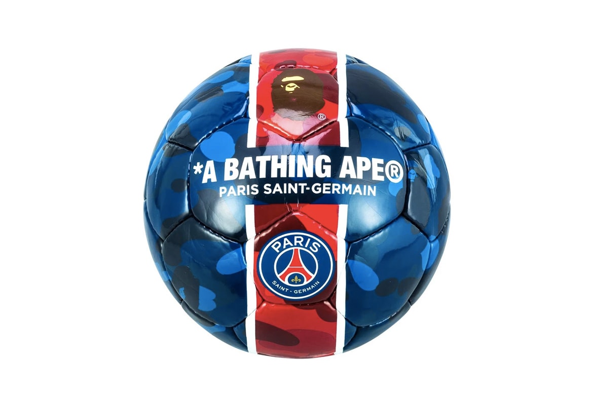 A BATHING APE® x Paris Saint-Germain 聯乘樣式足球上架