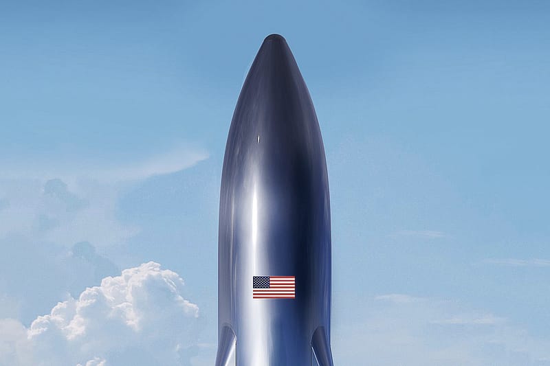 復古科幻－Elon Musk 發佈 SpaceX 太空船 Starship 概念圖