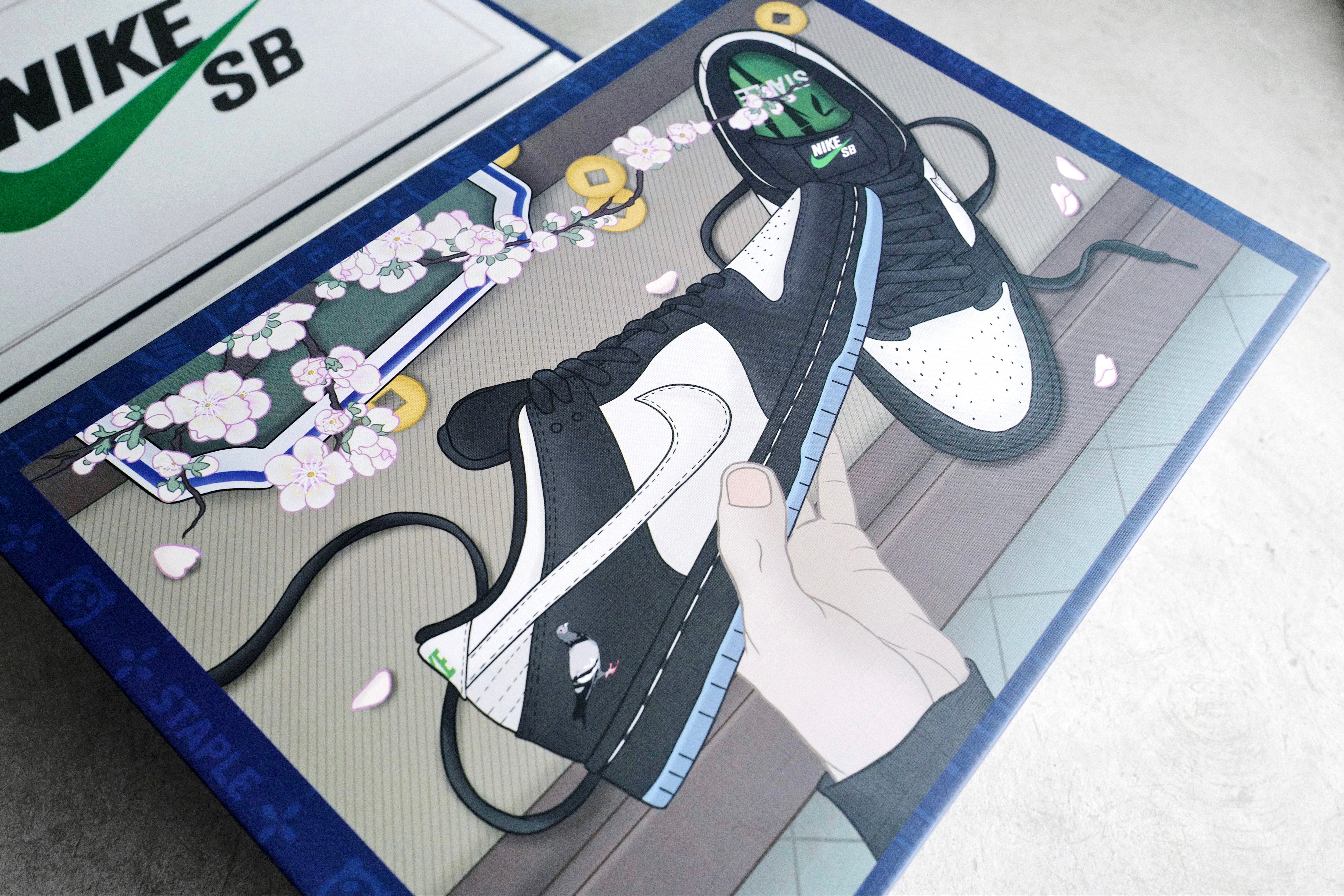 近賞 Jeff Staple x Nike SB Dunk Low Pro「Panda Pigeon」特別限定鞋盒