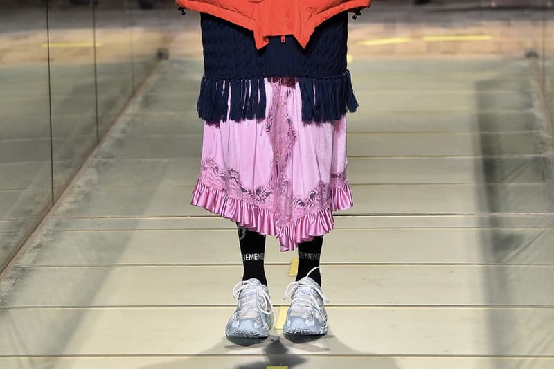 Vetements x Reebok 2019 全新聯乘系列亮相巴黎時裝周