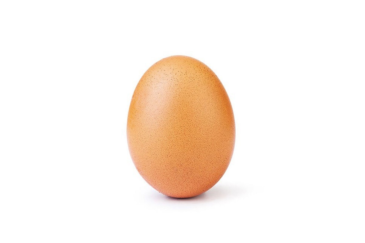 這隻蛋剛剛成為了 Instagram 史上最多人 Like 的相片