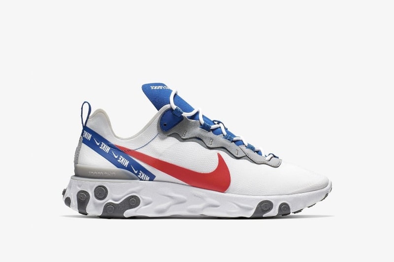 Nike React Element 55 全新配色設計「White/Game Royal」