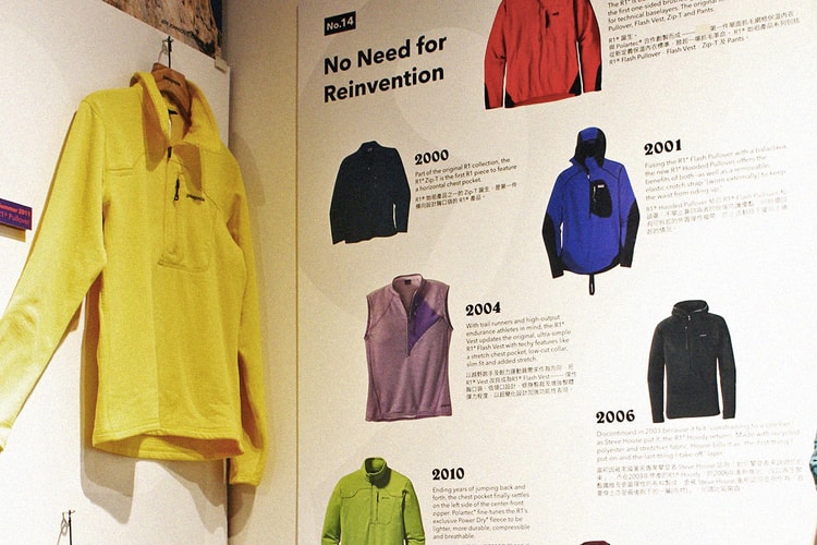 Patagonia R1® 系列 20 周年設計進化展覽