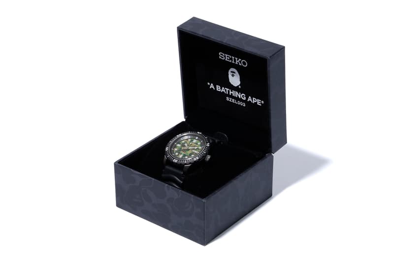 A BATHING APE® x SEIKO 聯乘日本限定潛水腕錶