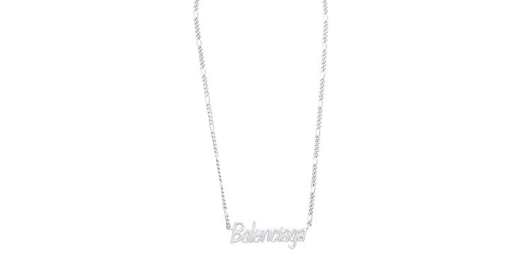Balenciaga 全新鍍銀項鍊上架