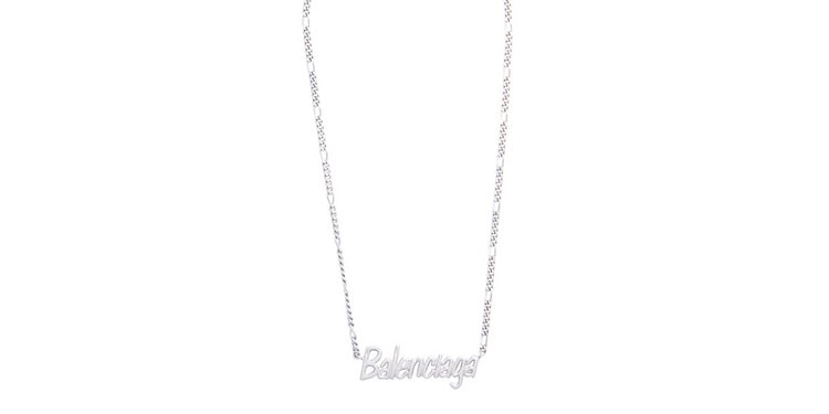 Balenciaga 全新鍍銀項鍊上架