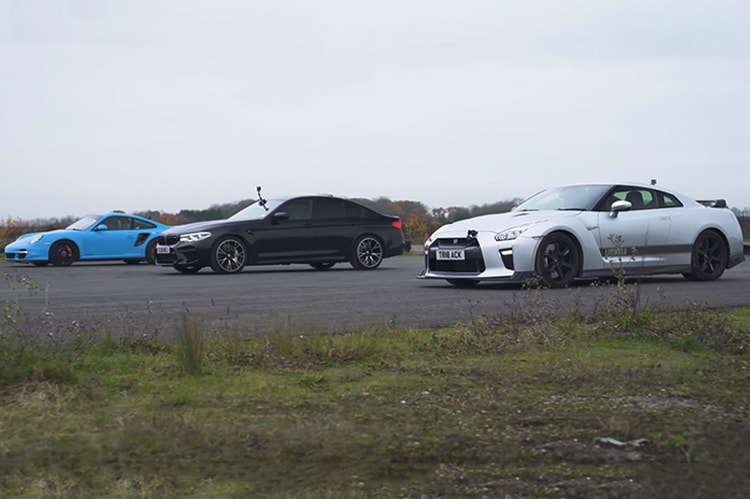三強鼎立 − BMW M5 Competition、Porsche 911 Turbo、Nissan GT-R 終極 Drag Race 對決