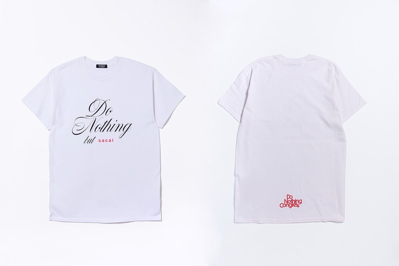 sacai x fragment design 再度攜手帶來「Do Nothing but sacai」別注系列