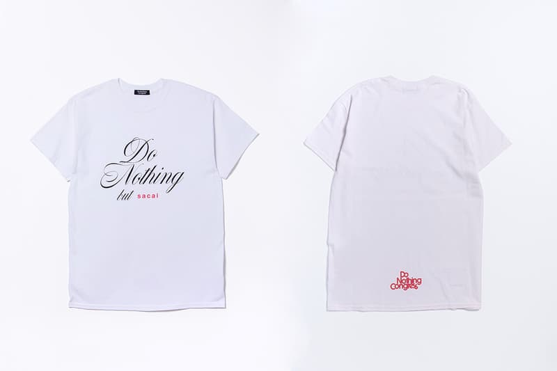 sacai x fragment design 再度攜手帶來「Do Nothing but sacai」別注系列