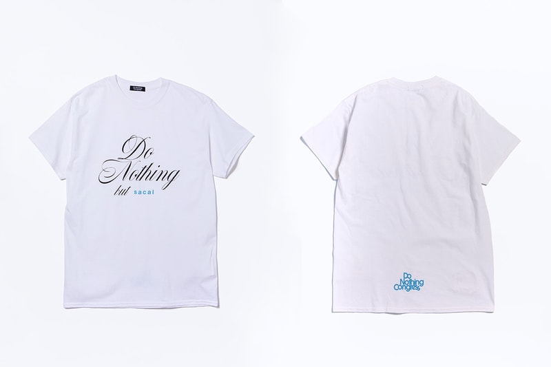 sacai x fragment design 再度攜手帶來「Do Nothing but sacai」別注系列