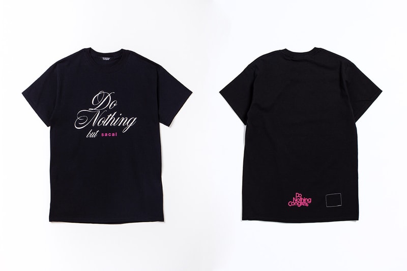 sacai x fragment design 再度攜手帶來「Do Nothing but sacai」別注系列