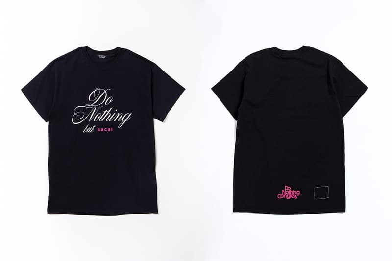 sacai x fragment design 再度攜手帶來「Do Nothing but sacai」別注系列