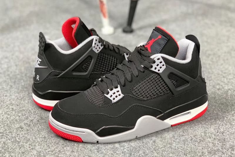 近賞細節!Air Jordan 4「Bred」2019 年復刻版本