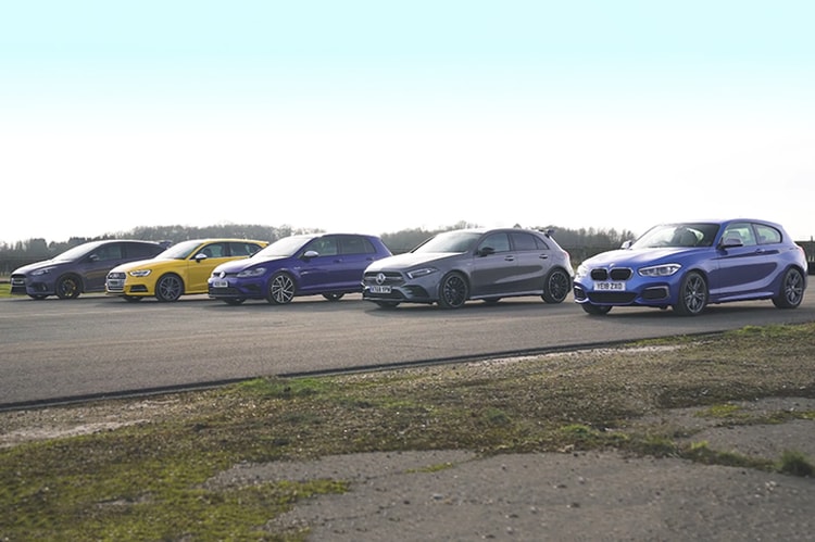 終極鋼炮之爭 − M140i、AMG A35、Golf R、Audi S3 和 Focus RS 展開 Drag Race 對決