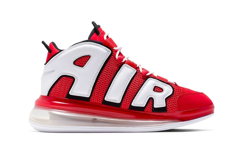 變種變色－Nike Air More Uptempo 720 推出全新「University Red」配色