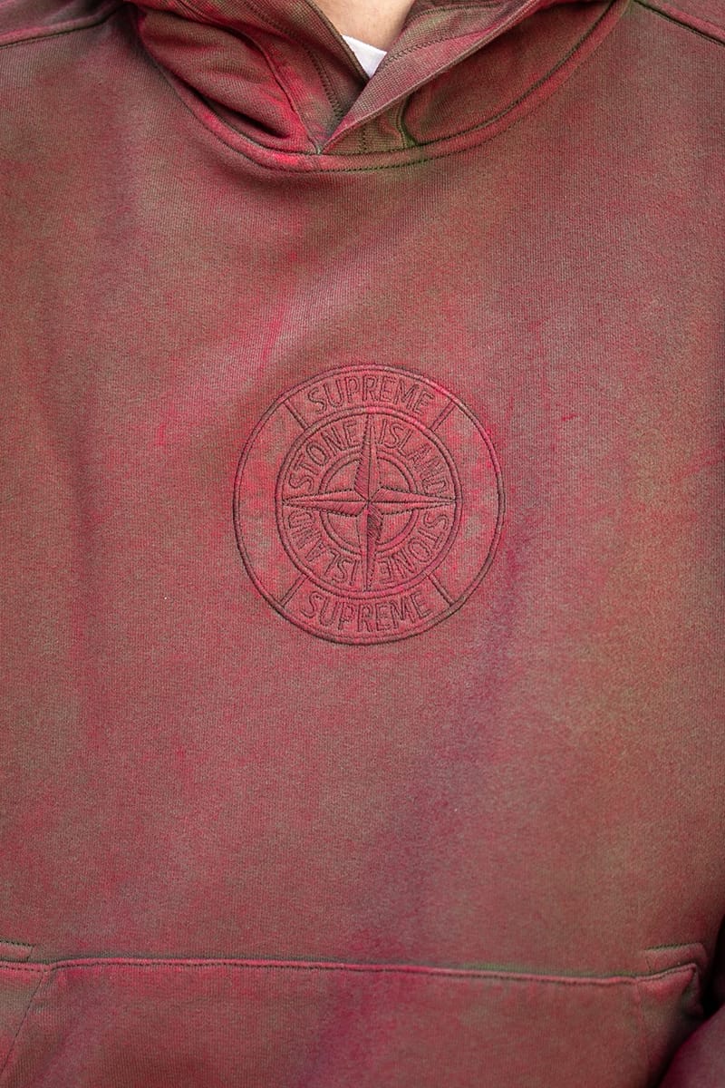 t shirt stone island x supreme