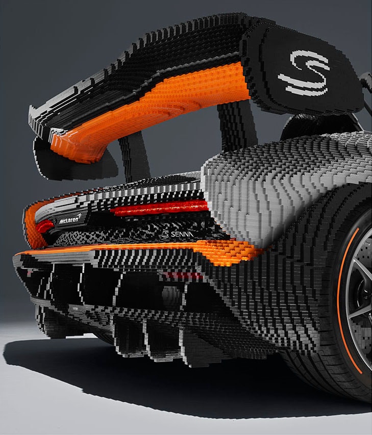 共 50 萬塊積木！LEGO 打造 1:1 McLaren Senna 超跑模型