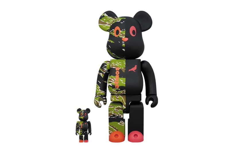 Staple x atmos x Medicom Toy ä¸æ¹è¯ä¹ BE@RBRICKãBlack Pigeonãç©å¶ç»å ´