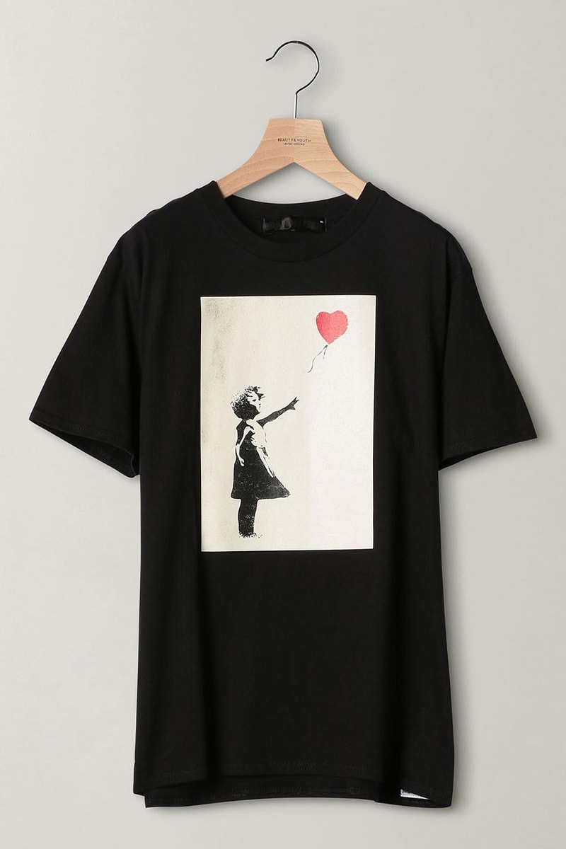 BEAUTY & YOUTH 推出限量 Banksy「Girl with Balloon」T-Shirt