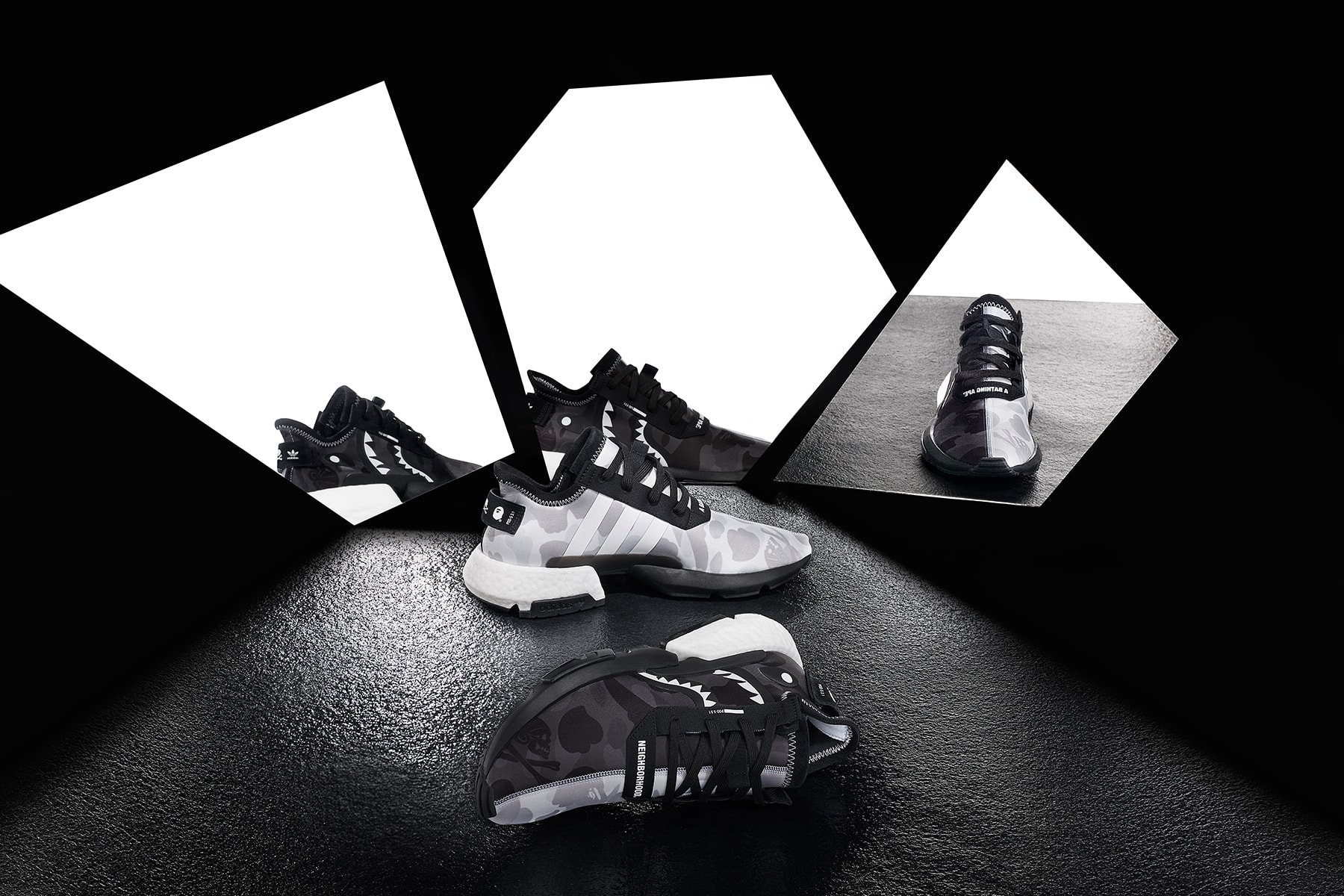 A BATHING APE® x NEIGHBORHOOD x adidas Originals 三方聯乘鞋款即將迎來全球正式發售