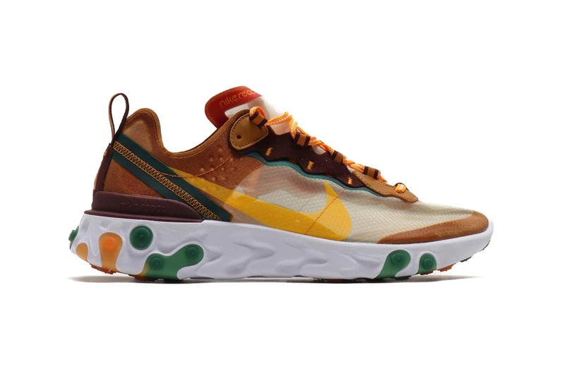Nike React Element 87 再迎來兩新配色「Red Orbit」及「Orange Peel」