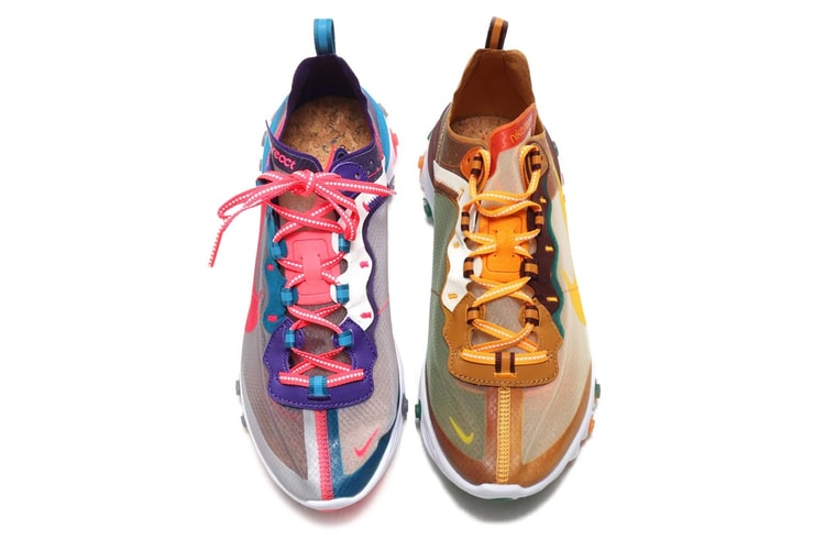 Nike React Element 87 再迎來兩新配色「Red Orbit」及「Orange Peel」