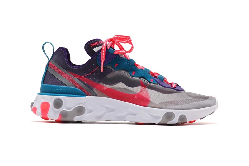 Nike React Element 87 再迎來兩新配色「Red Orbit」及「Orange Peel」